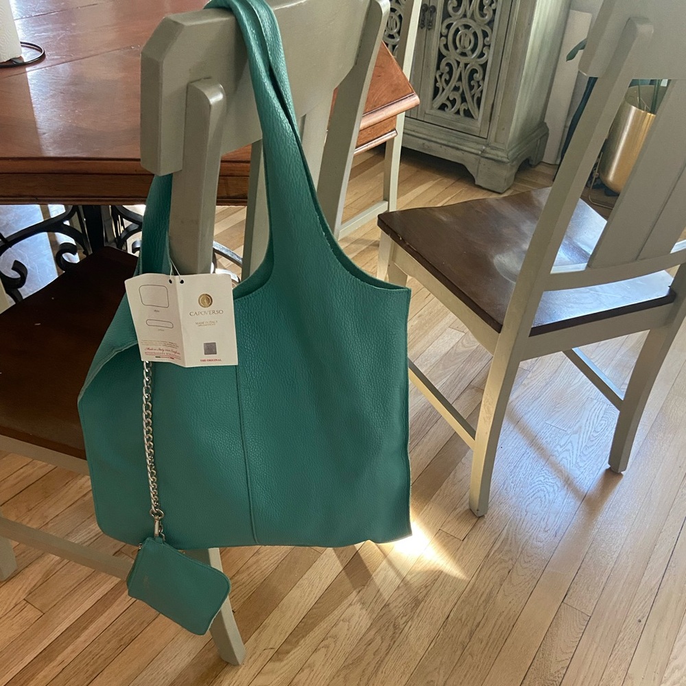 Green Leather Purse